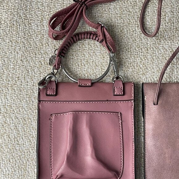 2 crossbody bags Lot of 2 purple faux leather bag - Picture 3 of 7